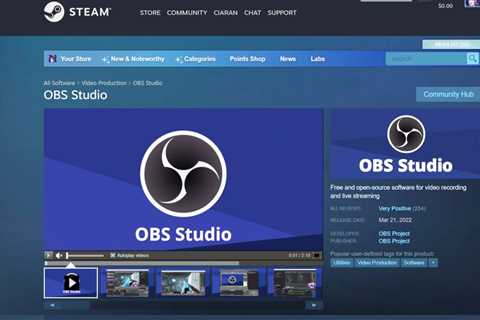 OBS on Steam makes updating a breeze