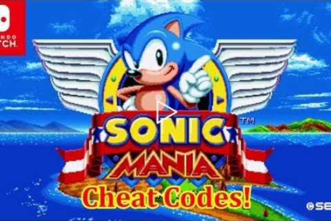 Sonic Mania Cheat Codes! (Nintendo Switch)