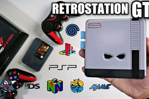 Retrostation GTX - Retro Game Console 2022 - 40K Games - 2 Controllers - Android / Linux (Dual-Boot)