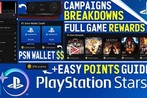 PlayStation Stars Rewards UPDATE! BEST Way to Get Points, Campaigns GUIDES, Free Games + PSN WALLET!