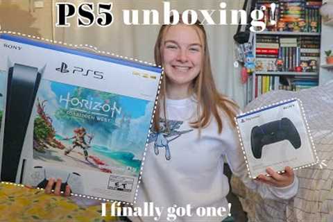 PS5 Unboxing! | console, controller, accessories & games!