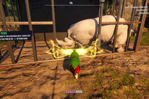 Goat Simulator 3: How to find the white rhino for Missing Rosie quest