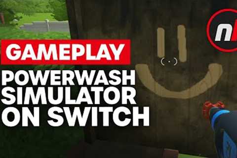 PowerWash Simulator Nintendo Switch Gameplay