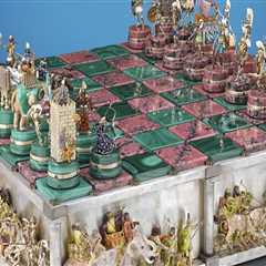 What are expensive chess sets made of?