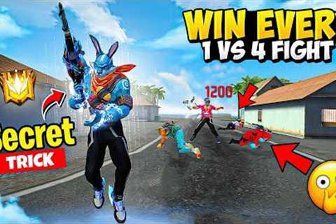 How To Win Every 1 Vs 4 Fight in Free Fire || Free Fire Pro Tips and Tricks || FireEyes Gaming