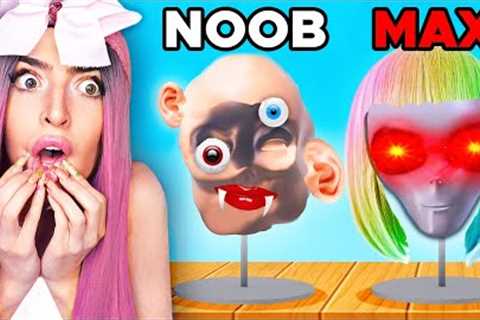 Noob vs MAX LEVEL in Funny SCULPT PEOPLE App Game!