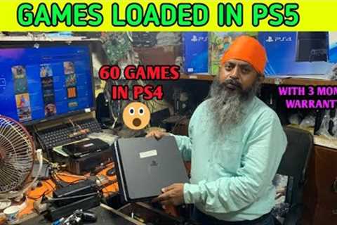 60 GAMES IN PS4 ,GAMES LOADED IN PS5 ? CHEAPEST PLAYSTATION PRICES IN CHANDNI CHOWK, DELHI