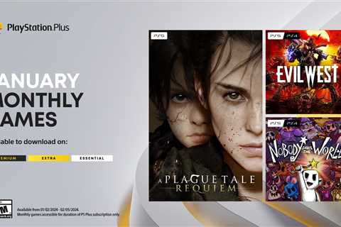 PlayStation Plus Monthly Games for January: A Plague Tale: Requiem, Evil West, Nobody Saves the..