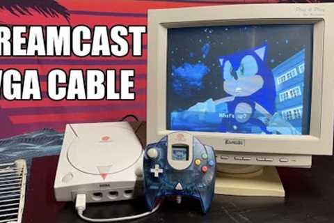 Sega Dreamcast VGA on a Vintage CRT Monitor!