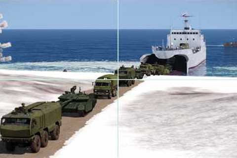 Russian Convoy Just Left the Large Landing Ship Wiped Out by Surprise Ukrainian Missile Strike