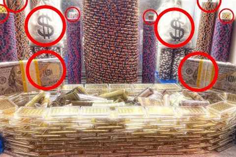 WORLD’S LARGEST GOLDEN STADIUM FILLED WITH CASH CRASHES DOWN! HIGH-STAKES COIN PUSHER ACTION!
