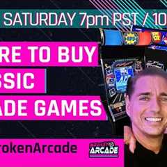 Broken Arcade Live - Where to buy classic arcade games!