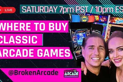 Broken Arcade Live - Where to buy classic arcade games!
