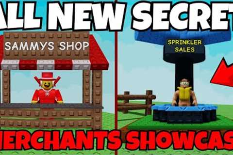 All New Secret TRAVELLING MERCHANTS FULL SHOWCASE in Grow a Garden… (Beanstalk Update)